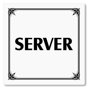 Server, 100x100mm, bílá, Nebraska
